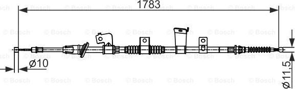 BOSCH 1 987 482 571 - Cable, parking brake car-mod.net