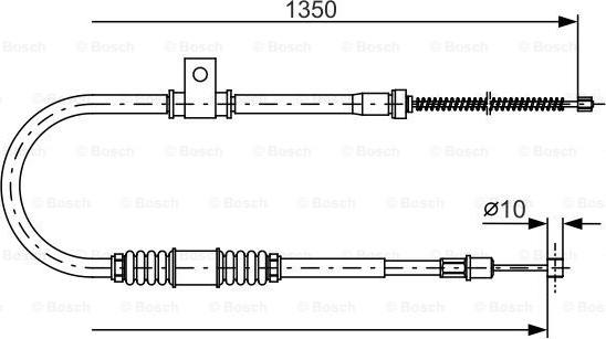 BOSCH 1 987 482 063 - Cable, parking brake car-mod.net