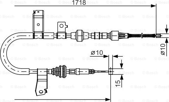 BOSCH 1 987 482 086 - Cable, parking brake car-mod.net