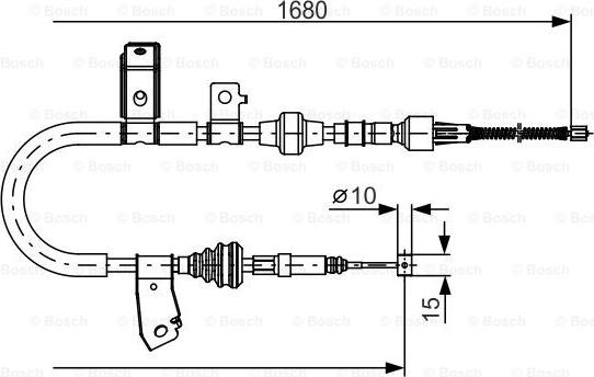 BOSCH 1 987 482 087 - Cable, parking brake car-mod.net