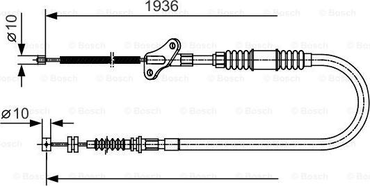 BOSCH 1 987 482 110 - Cable, parking brake car-mod.net
