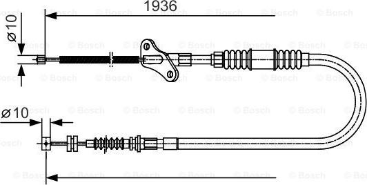 BOSCH 1 987 482 111 - Cable, parking brake car-mod.net