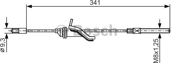 BOSCH 1 987 482 188 - Cable, parking brake car-mod.net