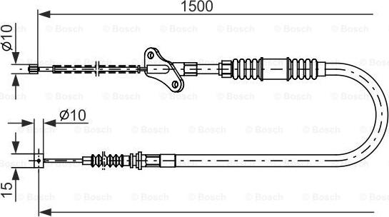 BOSCH 1 987 482 171 - Cable, parking brake car-mod.net