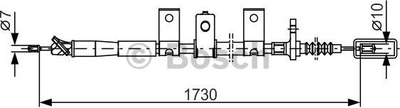 BOSCH 1 987 482 344 - Cable, parking brake car-mod.net