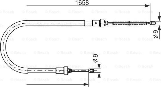 BOSCH 1 987 482 234 - Cable, parking brake car-mod.net