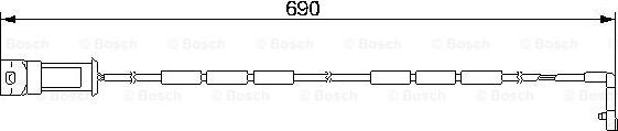 BOSCH 1 987 474 971 - Warning Contact, brake pad wear car-mod.net