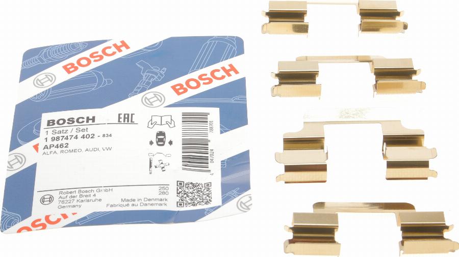 BOSCH 1 987 474 402 - Accessory Kit for disc brake Pads car-mod.net