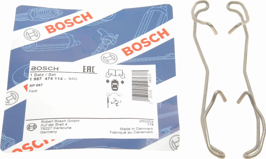 BOSCH 1 987 474 114 - Accessory Kit for disc brake Pads car-mod.net
