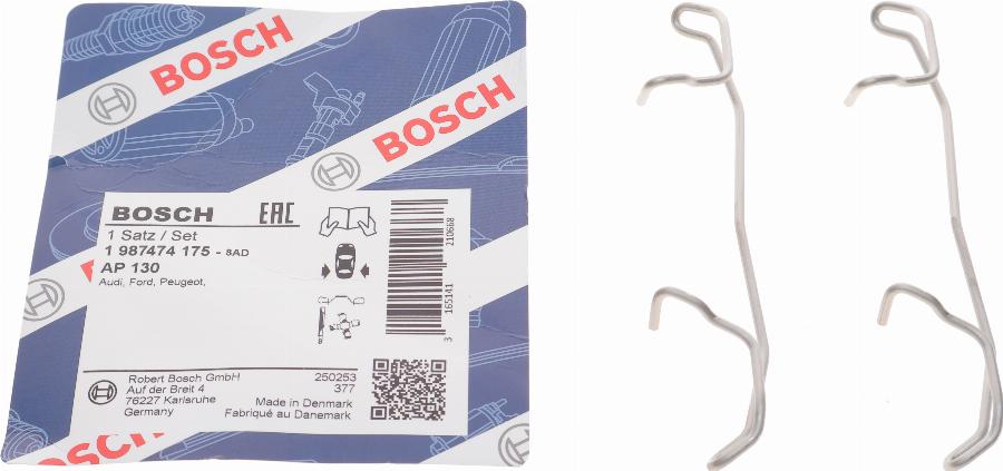 BOSCH 1 987 474 175 - Accessory Kit for disc brake Pads car-mod.net