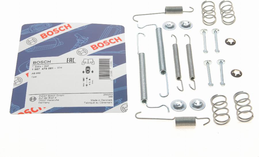 BOSCH 1 987 475 081 - Accessory Kit, brake shoes car-mod.net