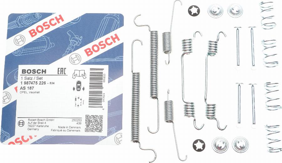 BOSCH 1 987 475 226 - Accessory Kit, brake shoes car-mod.net