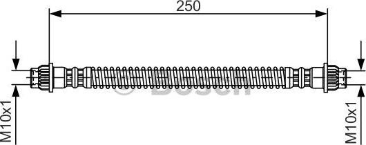 BOSCH 1 987 476 947 - Brake Hose car-mod.net