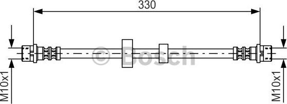 BOSCH 1 987 476 411 - Brake Hose car-mod.net