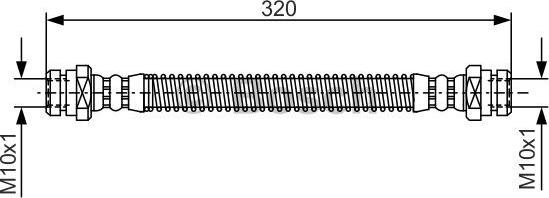 BOSCH 1 987 476 501 - Brake Hose car-mod.net