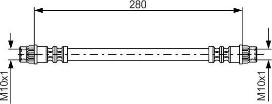 BOSCH 1 987 476 517 - Brake Hose car-mod.net