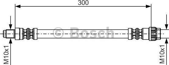 BOSCH 1 987 476 699 - Brake Hose car-mod.net