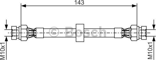 BOSCH 1 987 476 697 - Brake Hose car-mod.net