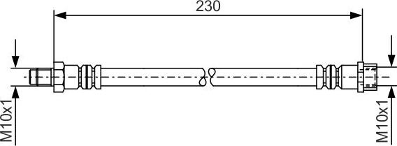 BOSCH 1 987 476 083 - Brake Hose car-mod.net