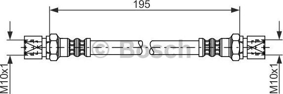 BOSCH 1 987 476 030 - Brake Hose car-mod.net