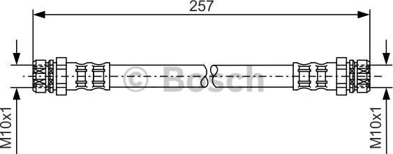 BOSCH 1 987 476 101 - Brake Hose car-mod.net