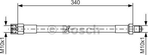 BOSCH 1 987 476 129 - Brake Hose car-mod.net