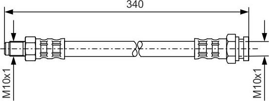 BOSCH 1 987 476 121 - Brake Hose car-mod.net