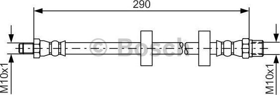BOSCH 1 987 476 334 - Brake Hose car-mod.net