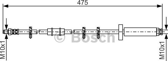 BOSCH 1 987 476 329 - Brake Hose car-mod.net