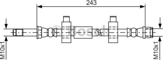 BOSCH 1 987 476 320 - Brake Hose car-mod.net