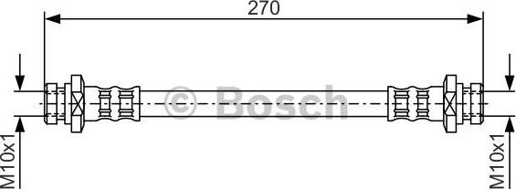 BOSCH 1 987 476 737 - Brake Hose car-mod.net