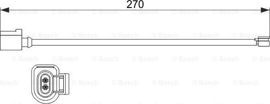BOSCH 1 987 473 526 - Warning Contact, brake pad wear car-mod.net