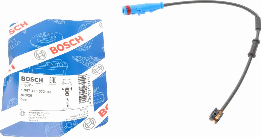 BOSCH 1 987 473 033 - Warning Contact, brake pad wear car-mod.net