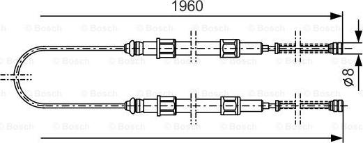 BOSCH 1 987 477 002 - Cable, parking brake car-mod.net