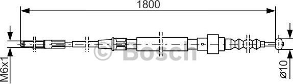 BOSCH 1 987 477 165 - Cable, parking brake car-mod.net