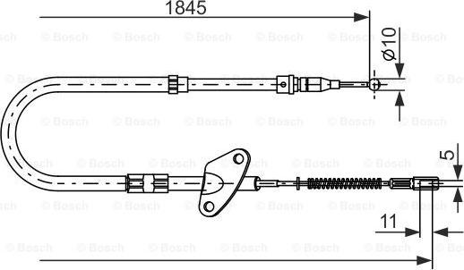 BOSCH 1 987 477 119 - Cable, parking brake car-mod.net