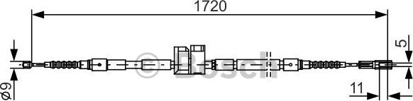 BOSCH 1 987 477 882 - Cable, parking brake car-mod.net