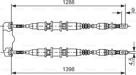 BOSCH 1 987 477 258 - Cable, parking brake car-mod.net