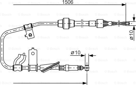 BOSCH 1 987 477 789 - Cable, parking brake car-mod.net