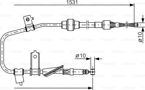 BOSCH 1 987 477 788 - Cable, parking brake car-mod.net