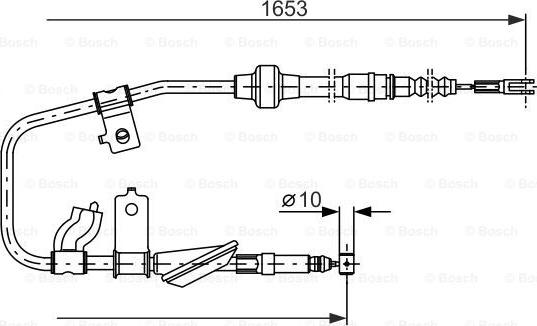 BOSCH 1 987 477 738 - Cable, parking brake car-mod.net
