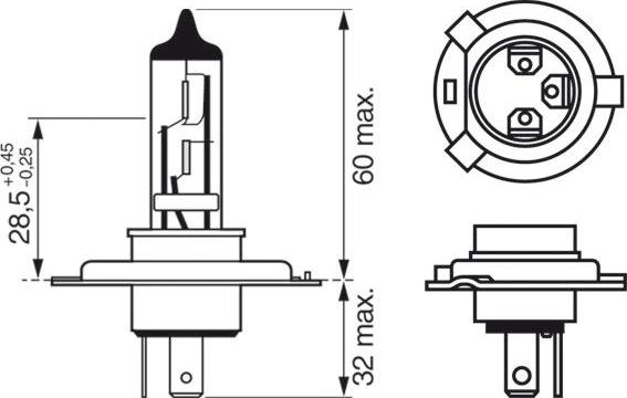 BOSCH 1 987 301 425 - Bulb, spotlight car-mod.net