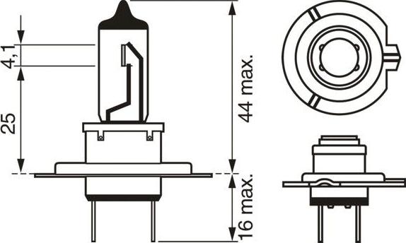 BOSCH 1 987 301 153 - Bulb, spotlight car-mod.net