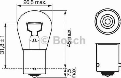 BOSCH 1 987 302 502 - Bulb, stop light car-mod.net