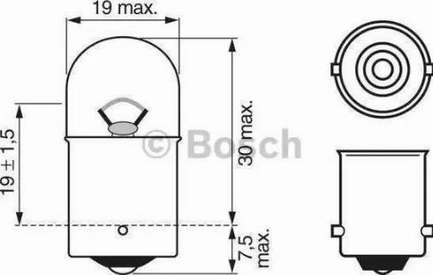 BOSCH 1 987 302 283 - Bulb, licence plate light car-mod.net