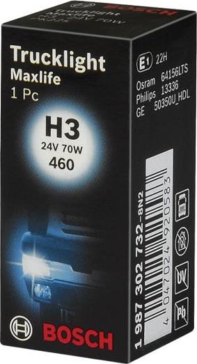 BOSCH 1 987 302 732 - Bulb, spotlight car-mod.net