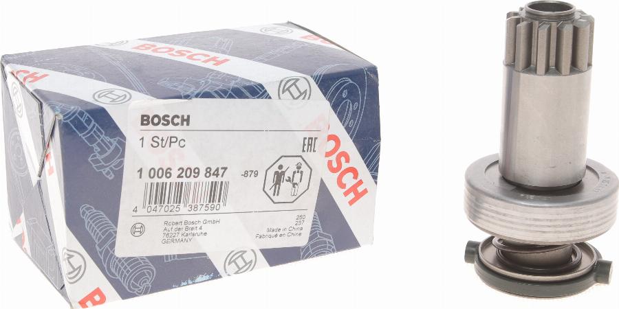 BOSCH 1 006 209 847 - Bendix, starter pinion car-mod.net
