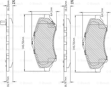 BOSCH F 03B 150 402 - Brake Pad Set, disc brake car-mod.net