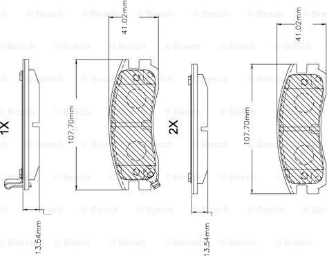 BOSCH F 03B 150 045 - Brake Pad Set, disc brake car-mod.net