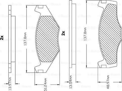 BOSCH F 03B 150 000 - Brake Pad Set, disc brake car-mod.net